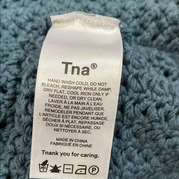 TNA Dusty Blue Knit Sweater - Picture 12 of 15